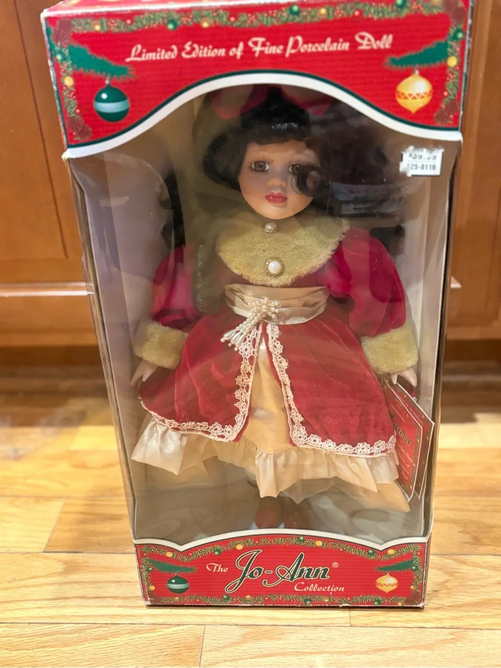 Jo-Ann Collection Limited Edition Porcelain Doll - Red & Gold Holiday Dress